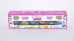 Cadence Cadence Kooky Textilfarben-Set 6x30 ml