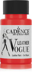 Cadence Lederfarbe - Leather Vogue 50 ml rot - kreative Textilfarbe