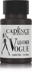 Cadence Lederfarbe - Leather Vogue 50 ml schwarz für kreatives Bemalen