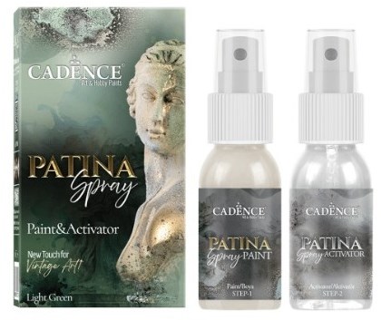 Cadence Patina Spray Farbset hellgrün 50ml + 50ml für Hobby Basteln