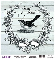 Cadence Reispapier Decoupage Joy of Life 006 30x32 cm Bastelpapier