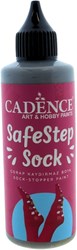 Cadence Textilfarbe Anti-Rutsch Socken grau - sichere Sockenfarbe