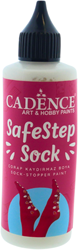 Cadence Textilfarbe Anti-Rutsch Socken weiß - SafeStep Sock-Stop