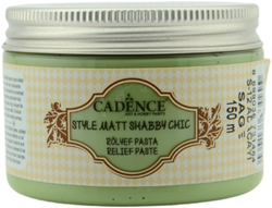 Cadence Cadence Style Mat Shabby Chic Relief Paste 150 ml Salbei