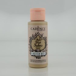 Cadence Textilfarbe sandbeige 59ml - Style Matt - Bastelfarbe