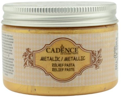Cadence Textil Metallic Relief Paste 150 ml Gold - Textilfarbe