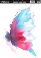 Cadence Textil Transfer Aquarell Schmetterling 25x35 cm - kreative Bastelidee