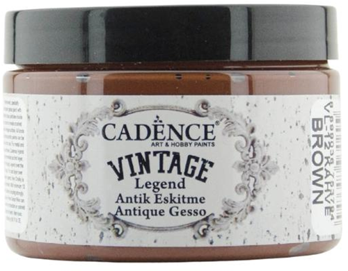 Cadence Gesso Farbe Vintage Legend Braun 150 ml für Malerei