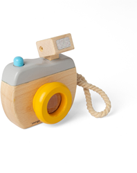 BigJigs Holzspielzeug Kamera - pädagogisches Rollenspiel für Kinder