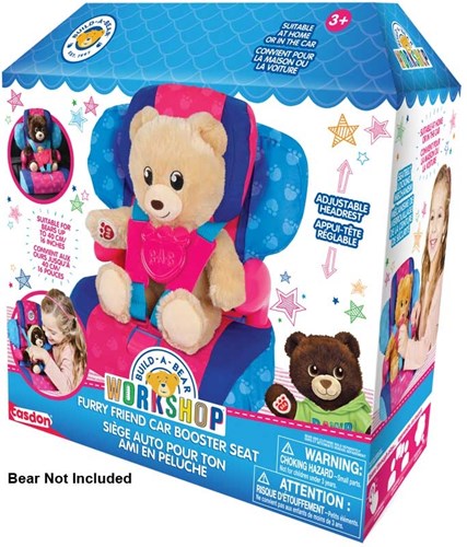 CASDON BUILD-A-BEAR WORKSHOP FURRY FRIEND CAR BOOSTER SEAT