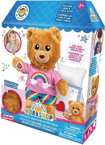 Casdon peluche jouet Build-A-Bear Workshop Furtastic Bear et tenue