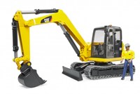 Bruder pelleteuse Cat jouet avec figurine - chantier-3