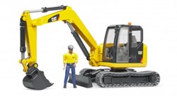Bruder pelleteuse Cat jouet avec figurine - chantier