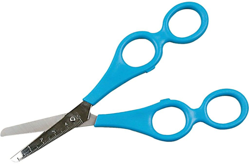 Creativ Company Kinderschere 4-Loch Schere 17cm blau Basteln