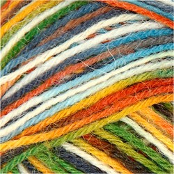 Creativ Company CC Creotime Sokkenwol 50gr Multigekleurd Groen Blauw