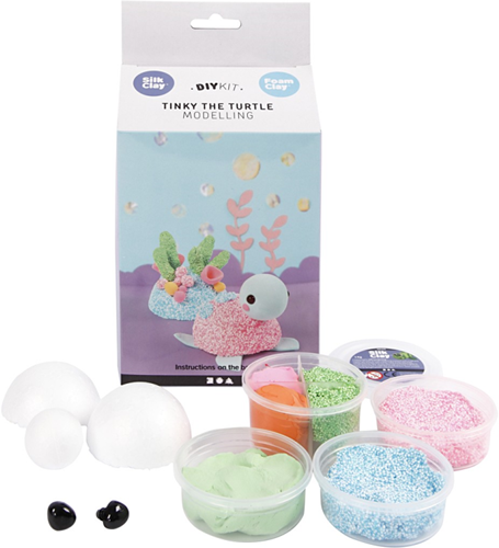 Creativ Company kit créatif tortue Silk Clay Foam Clay inspiration
