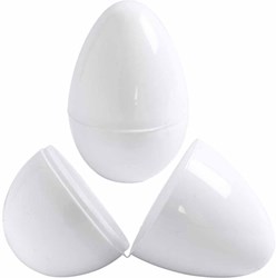 Creativ Company œufs en plastique kit créatif blanc 12 pièces - jouet loisir