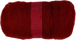 Creativ Company CC kardierte Wolle, 100 g, warmes Rot
