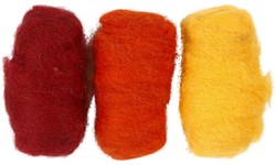 Creativ Company CC Gekaarde Wol Set 3x10gr Rode Harmonie