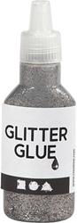 Glitterlijm Zilver, 25ml