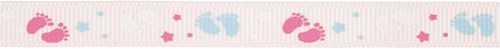 Creativ Company ruban rose 9 mm 5 m cadeau naissance baby shower
