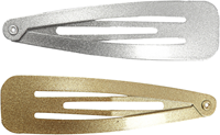 Creativ Company Haarspange Gold und Silber 17x66 mm 4 Stück Metall