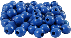 Creativ Company CC Houten Kralen 12 mm Blauw 40 stuks
