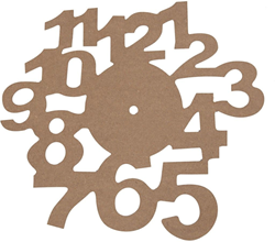 Creativ Company horloge en bois projet DIY à décorer 30 cm rond