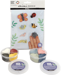Creativ Company Knetset Insekten - Silk Clay Bastelspaß für Kinder