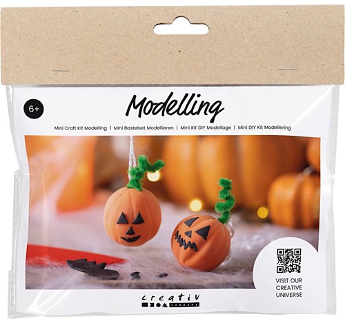 Creativ Company Mini Hobbyset Modellierkürbisse Halloween Bastelset