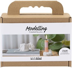 Creativ Company kit créatif bougeoir modelage coquillages DIY maritime