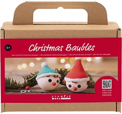 Creativ Company CC Mini Hobbyset Kerstballen Rode en Groene Kabouters