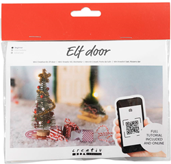 Creativ Company Miniatur Spielzeug Zwergtür Weihnachtsbäume Dekoration