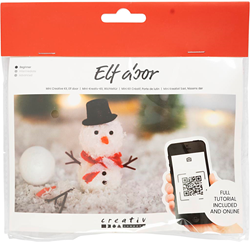 Creativ Company Miniatur Spielzeugset Zwergtür Schneemann Weihnachten