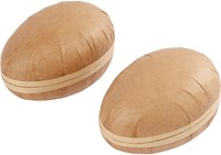 Creativ Company œufs à décorer en papier mâché marron 12 cm 2 pièces
