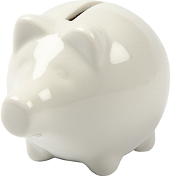 Creativ Company CC Porzellan Spardose Schwein 8x9 cm
