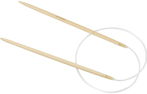 Creativ Company aiguille à tricoter circulaire bambou 4,5 mm 60 cm aiguilles