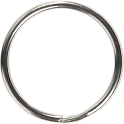 Creativ Company anneau porte-clés argent 25 mm - lot de 8 pièces