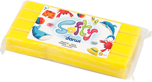 Creativ Company Modelliermasse gelb - Softy Plastilin 500 Gramm vegan