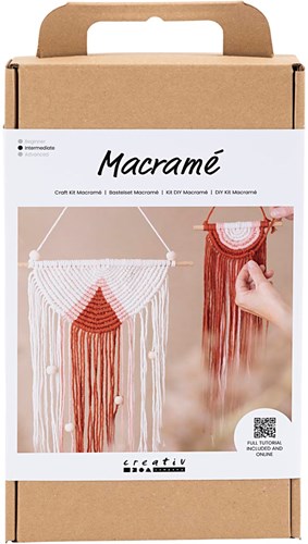 Creativ Company Makramee Bastelset Wanddekoration - Starterset DIY Paket