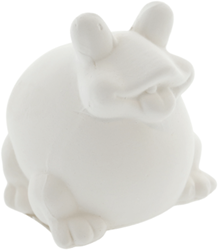 Creativ Company tirelire grenouille en terre cuite blanche set créatif 4 pièces