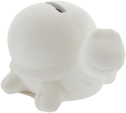 Creativ Company terracotta Spardose Schildkröte weiß 4 Stück Dekoration