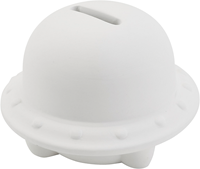 Creativ Company tirelire en terre cuite UFO 9x9x8 cm 6 pièces décoration