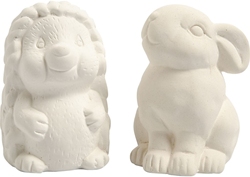 Creativ Company Terrakotta Spardosen Hase und Igel 10 cm Dekoration