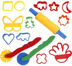 Creativ Company set d’outils pour pâte à modeler Foam et Silk Clay 15 pièces