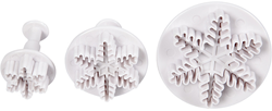 Creativ Company CC Uitsteekvormen met Stempel 3,2-6,5 cm Sneeuwvlokken 3 stuks