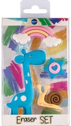Centrum Radiergummi-Set Giraffe in PP-Box 89555