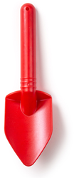 BigJigs eco Spielzeug Schaufel - cherry red - nachhaltiges Sandspielzeug