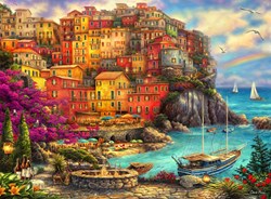 Grafika Chuck Pinson - A Beautiful Day at Cinque Terre - 2,000 pieces