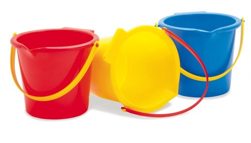 Dantoy seau jouet avec bec verseur - Plage classique multicolore